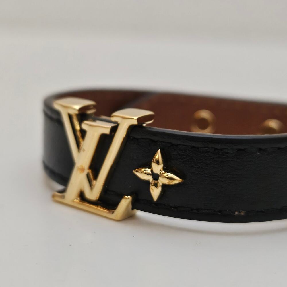 Louis Vuitton Iconic Leather Bracelet Black - Picture 3 of 6